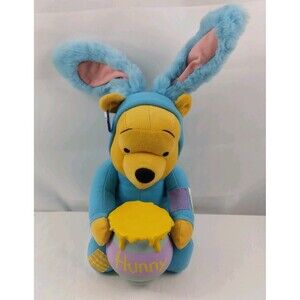 Applause Winnie The Pooh Funny Hunny Pooh Bunny Talking Plush Disney Easter 16"